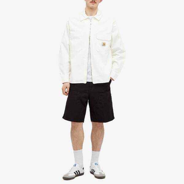 カーハート メンズ ジャケット・ブルゾン アウター Carhartt WIP Rainer Zip Shirt Jacket Off White