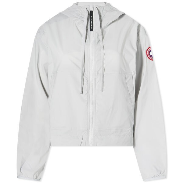 カナダグース レディース ジャケット・ブルゾン アウター Canada Goose Kaslo Cropped Wind Jacket Silver Birch