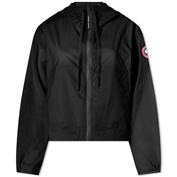 カナダグース レディース ジャケット・ブルゾン アウター Canada Goose Kaslo Cropped Wind Jacket Black