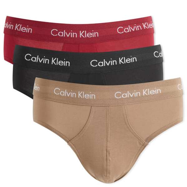 カルバンクライン メンズ ブリーフパンツ アンダーウェア Calvin Klein Hip Brief - 3 Pack Multi