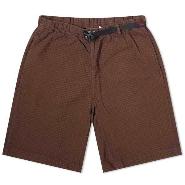 グラミチ メンズ ハーフパンツ・ショーツ ボトムス Gramicci O.G. Seersucker G-Shorts Tobaccoの通販は
