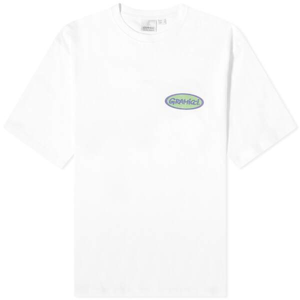 グラミチ メンズ Tシャツ トップス Gramicci Oval T-Shirt Whiteの通販は