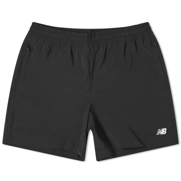 ニューバランス メンズ ハーフパンツ・ショーツ ボトムス New Balance NB Athletics Stretch Nylon Woven Short 5 Inch Black