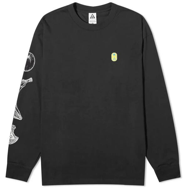 ナイキ メンズ Tシャツ トップス Nike ACG Hike Snacks Dri-Fit Long Sleeve T-Shirt Black