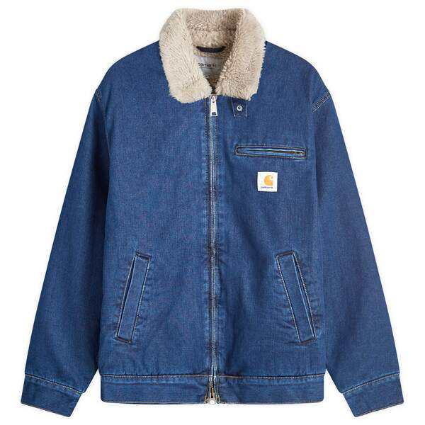 カーハート メンズ ジャケット・ブルゾン アウター Carhartt WIP Herald Jacket Blue Stone Washed & Wall