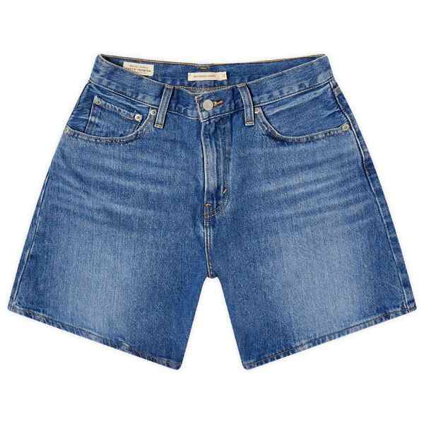 リーバイス レディース ハーフパンツ・ショーツ ボトムス Levi's High Rise Baggy Shorts Blue