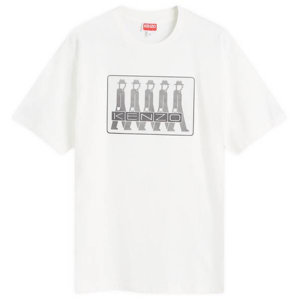 ケンゾー メンズ Tシャツ トップス Kenzo Business Holographic T-Shirt White