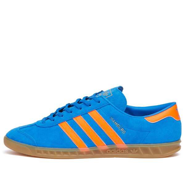アディダス メンズ スニーカー シューズ Adidas Hamburg Bluebird Solar Orange & Gum 3