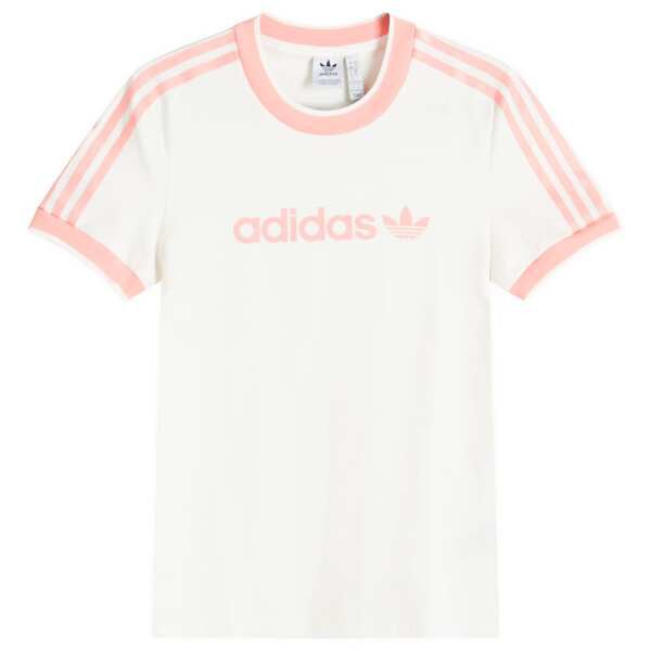 アディダス レディース Tシャツ トップス Adidas Badge Slim T-Shirt Cloud White