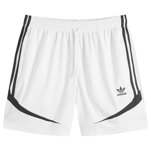 アディダス メンズ ハーフパンツ・ショーツ ボトムス Adidas Archive Short White & Black