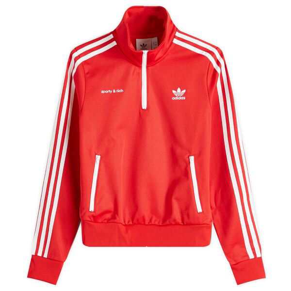 アディダス レディース パーカー・スウェット アウター Adidas x Sporty & Rich Track Top Collegiate Red