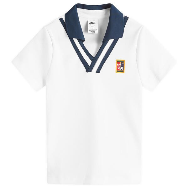 ナイキ レディース ポロシャツ トップス Nike NSW Yoon Polo Top White & Armory Navyの通販は