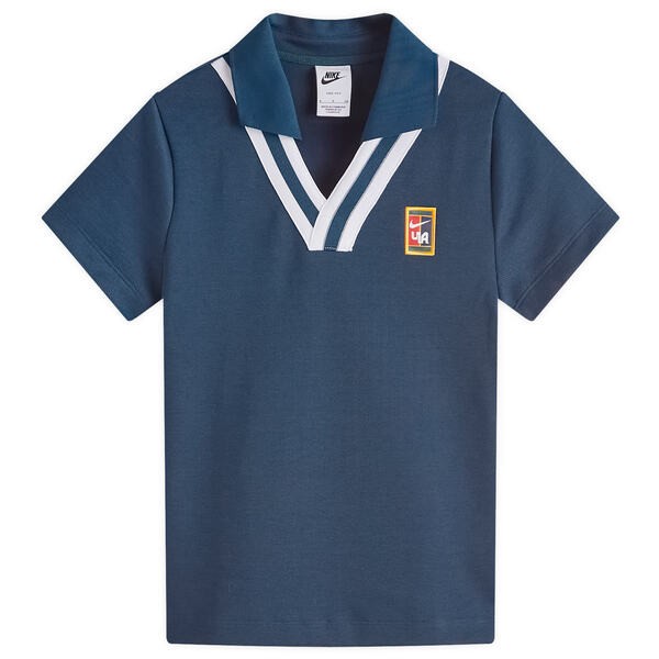 ナイキ レディース ポロシャツ トップス Nike NSW Yoon Polo Top Armory Navy & Whiteの通販は