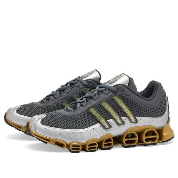 アディダス メンズ スニーカー シューズ Adidas Megaride Grey Gold& Matte Silver