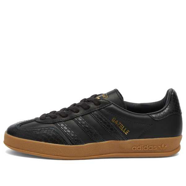 アディダス メンズ スニーカー シューズ Adidas Gazelle Indoor Core Black & Gum