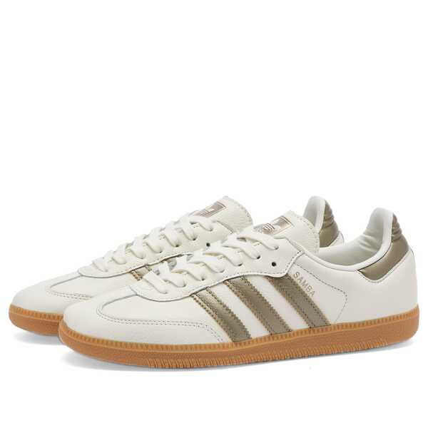 アディダス レディース スニーカー シューズ Adidas Samba OG W Off White Cyber& Wonder Gold