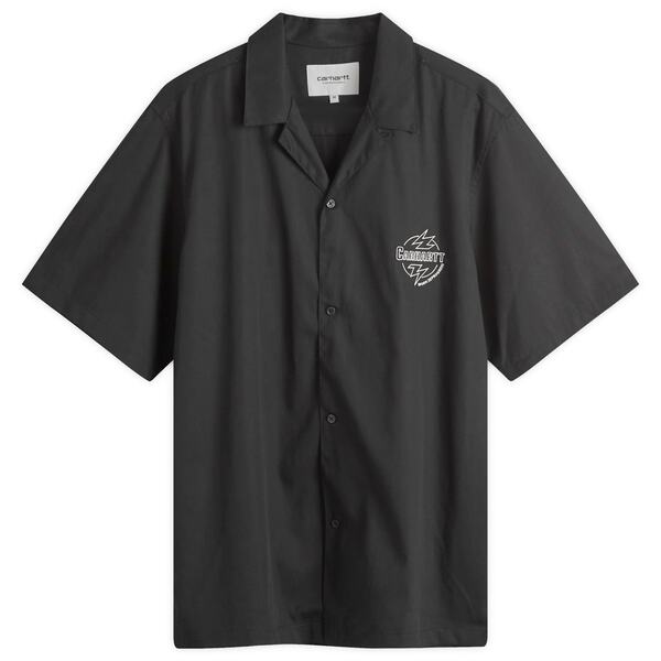 カーハート メンズ シャツ トップス Carhartt WIP Blaze Short Sleeve Shirt Black & Waxの通販は