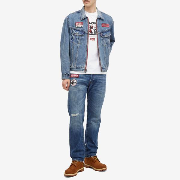 リーバイス メンズ デニムパンツ ボトムス Levis x McLaren Heritage 501 Jeans Blue