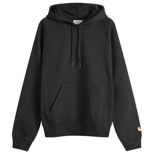 カーハート メンズ パーカー・スウェット アウター Carhartt WIP Hooded Chase Sweat Black & Goldの通販は 21,360円
