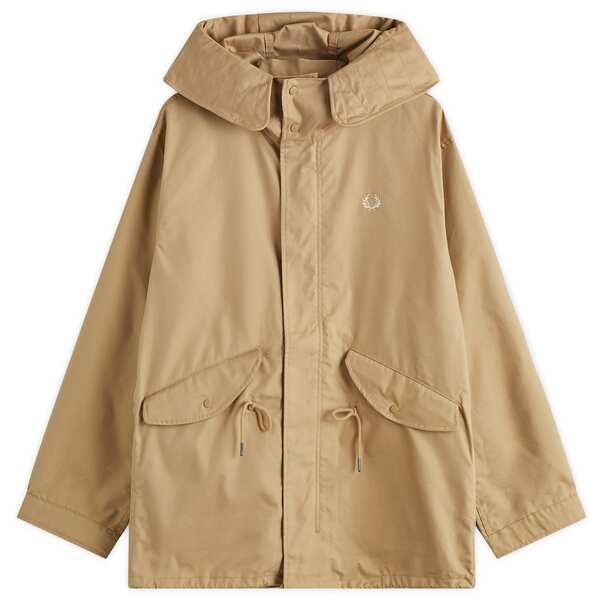 フレッドペリー メンズ ジャケット・ブルゾン アウター Fred Perry Short Parka Warm Stone