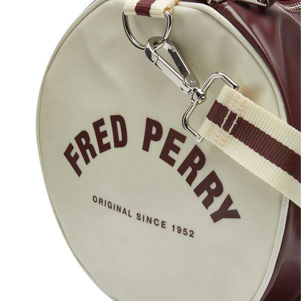 フレッドペリー メンズ ボストンバッグ バッグ Fred Perry Classic Barrel Bag Oxblood & Ecru