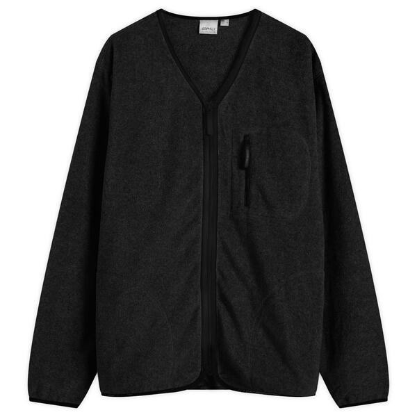 グラミチ メンズ カーディガン アウター Gramicci Fleece Zip Cardigan Black