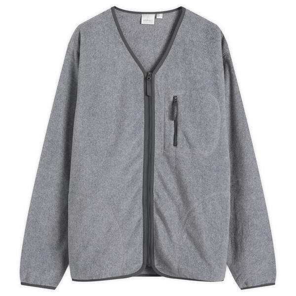 グラミチ メンズ カーディガン アウター Gramicci Fleece Zip Cardigan Heather Charcoal