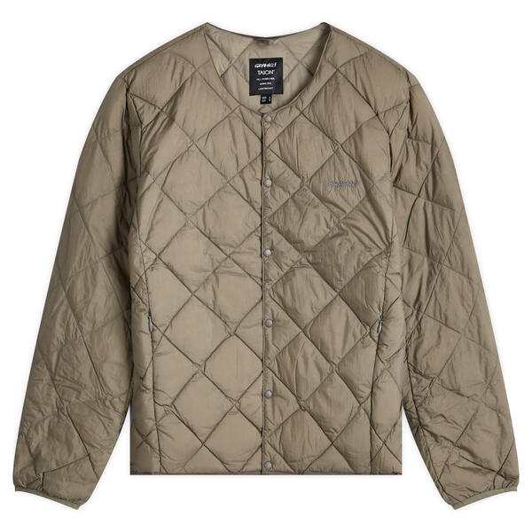 グラミチ メンズ ジャケット・ブルゾン アウター Gramicci x Taion Inner Down Jacket Stone Grey