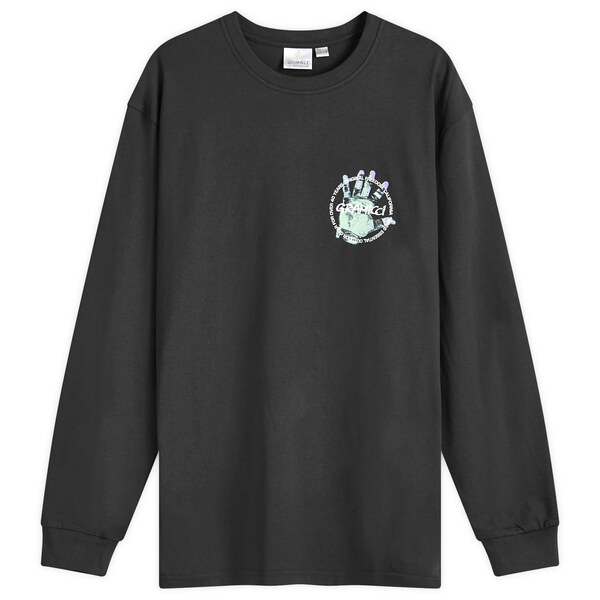 グラミチ メンズ Tシャツ トップス Gramicci Climber's Hand Long Sleeve T-Shirt Vintage Blackの通販は