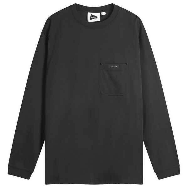 グラミチ メンズ Tシャツ トップス Gramicci x and wander Backprint Long Sleeve T-Shirt Black