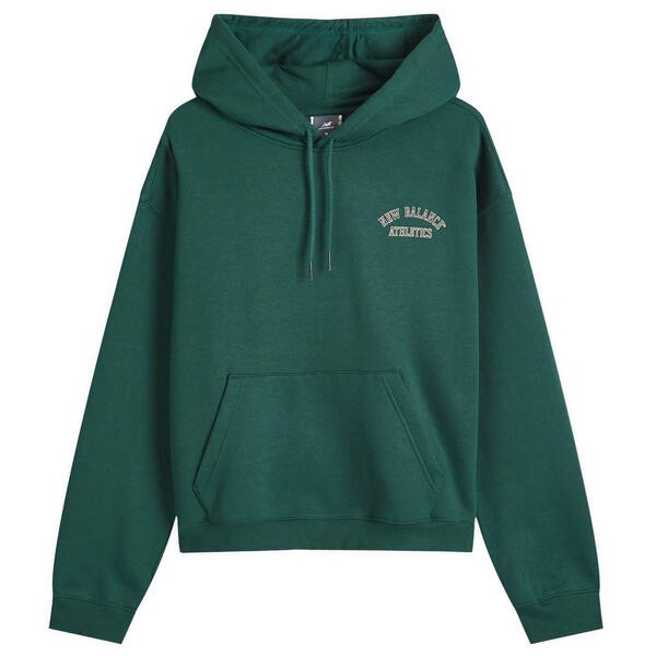 ニューバランス レディース パーカー・スウェット アウター New Balance Varsity Fleece Hoodie Nightwatch Green