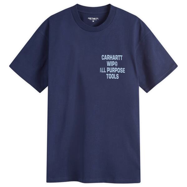 カーハート メンズ Tシャツ トップス Carhartt WIP Cross Screw T-Shirt Air Force Blue