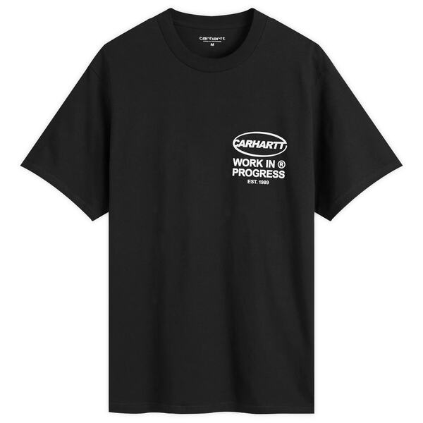 カーハート メンズ Tシャツ トップス Carhartt WIP Body Of Work T-Shirt Black & White
