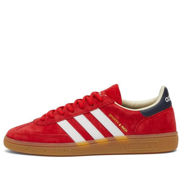 アディダス レディース スニーカー シューズ Adidas x Sporty & Rich Handball Spezial Collegiate Red Night Indigo & White