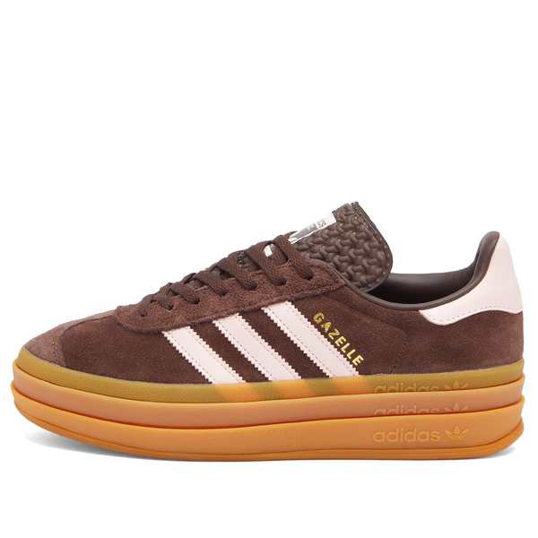 アディダス レディース スニーカー シューズ Adidas Gazelle Bold W Auburn Icey Pink & Gold