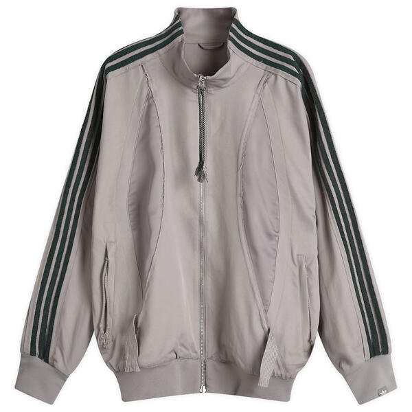 アディダス メンズ ジャケット・ブルゾン アウター Adidas x SFTM Jacket Dove Grey & Collegiate Green