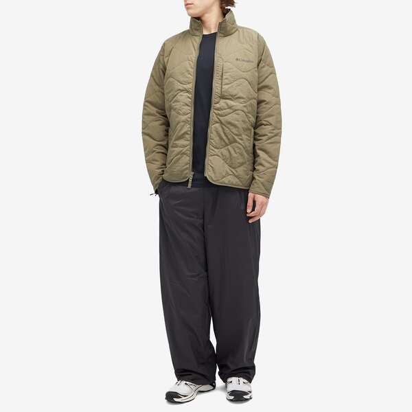 コロンビア メンズ ジャケット・ブルゾン アウター Columbia Birchwood II Quilted Jacket Stone Green