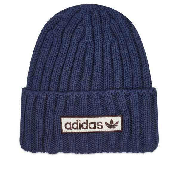 アディダス メンズ 帽子 アクセサリー Adidas Beanie Night Indigo & Preloved Ink