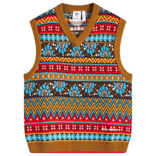 アディダス メンズ ニット・セーター アウター Adidas x Wales Bonner Knitted Vest Multiの通販は