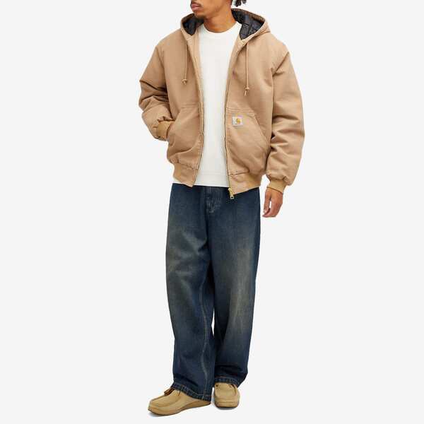 カーハート メンズ ジャケット・ブルゾン アウター Carhartt WIP OG Active Jacket Peanut Aged Canvas