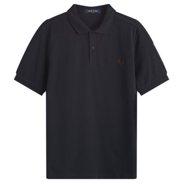 フレッドペリー メンズ ポロシャツ トップス Fred Perry Plain Polo Navy & Brick