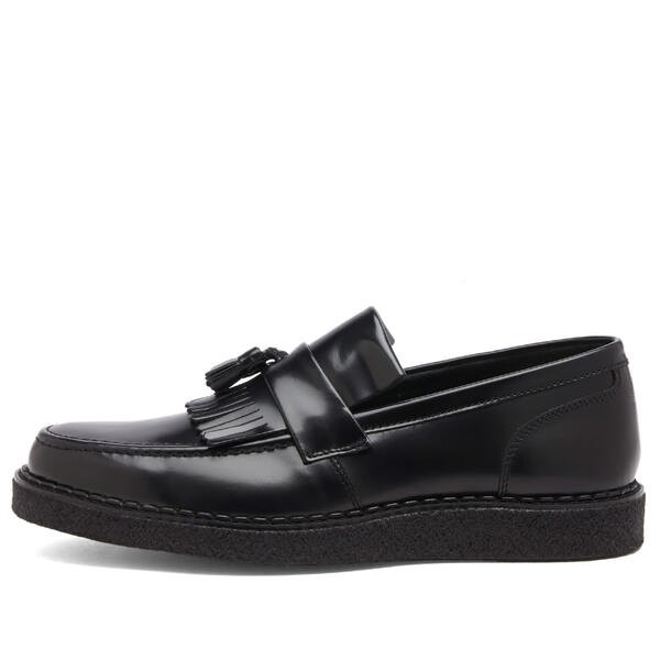 フレッドペリー メンズ スリッポン・ローファー シューズ Fred Perry x George Cox Tassel Loafer Black