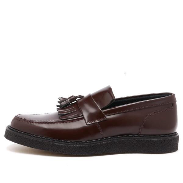 フレッドペリー メンズ スリッポン・ローファー シューズ Fred Perry x George Cox Tassel Loafer Oxblood