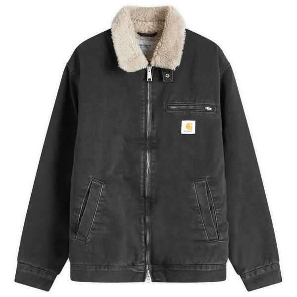 カーハート メンズ ジャケット・ブルゾン アウター Carhartt WIP Herald Jacket Black Stone Washed & Wall