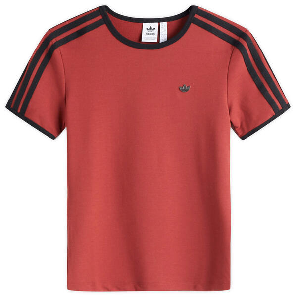 アディダス レディース Tシャツ トップス Adidas 3 Stripe Cali T-Shirt Preloved Rubyの通販は