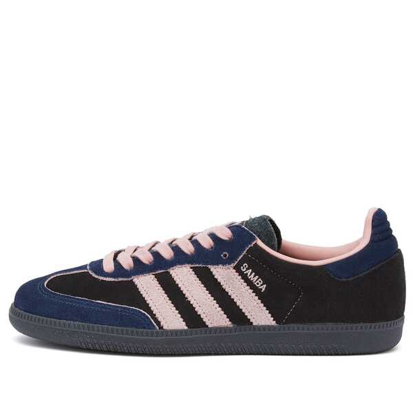 アディダス レディース スニーカー シューズ Adidas Samba OG W Sneaker Black Wonder Mauve & Night Indigo
