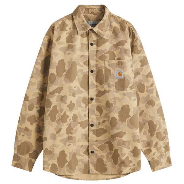カーハート メンズ シャツ トップス Carhartt WIP Duck Overshirt Desert Camo Duck