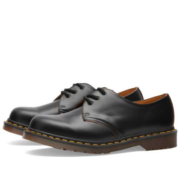 ドクターマーチン メンズ スニーカー シューズ Dr. Martens 1461 Vintage Shoe - Made in England Vintage Black Quilon