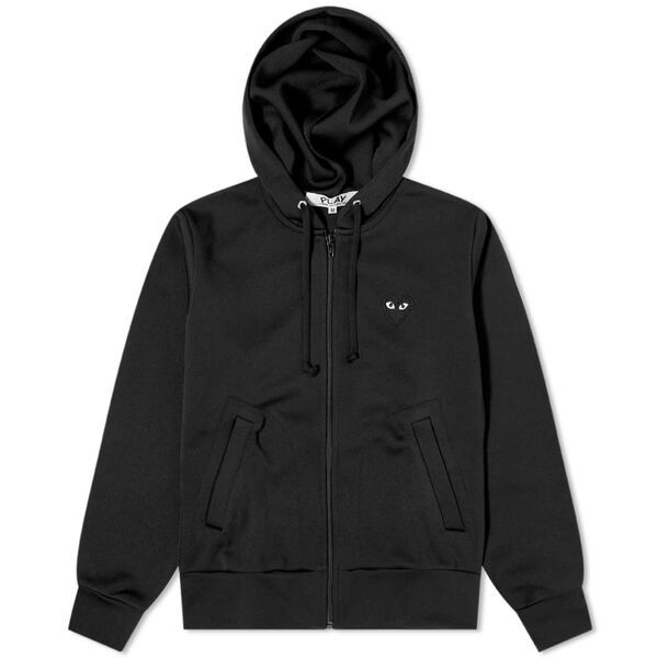 コム・デ・ギャルソン レディース パーカー・スウェット アウター Comme des Garcons Play Women's Black Heart Full Zip Backprin Black