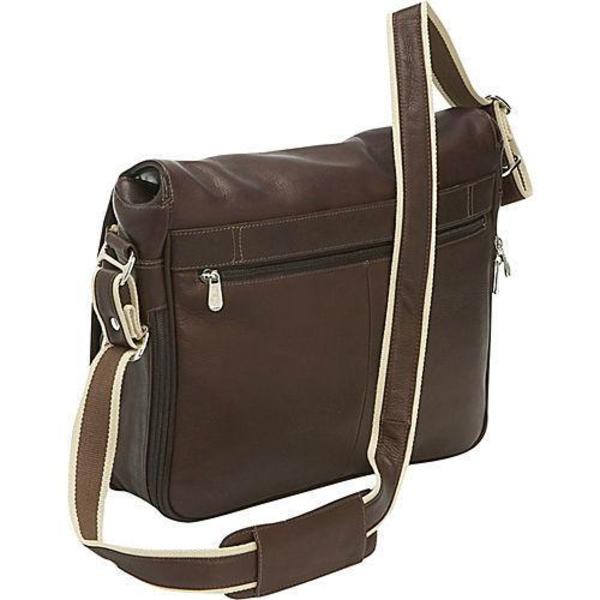 ピエル レザー メンズ ショルダーバッグ バッグ Piel Leather Expandable Messenger Bag Black